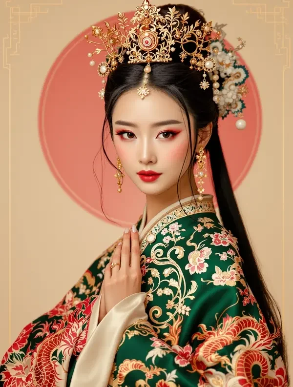 短剧《焚墨残宫为后》竖版封面,古装题材